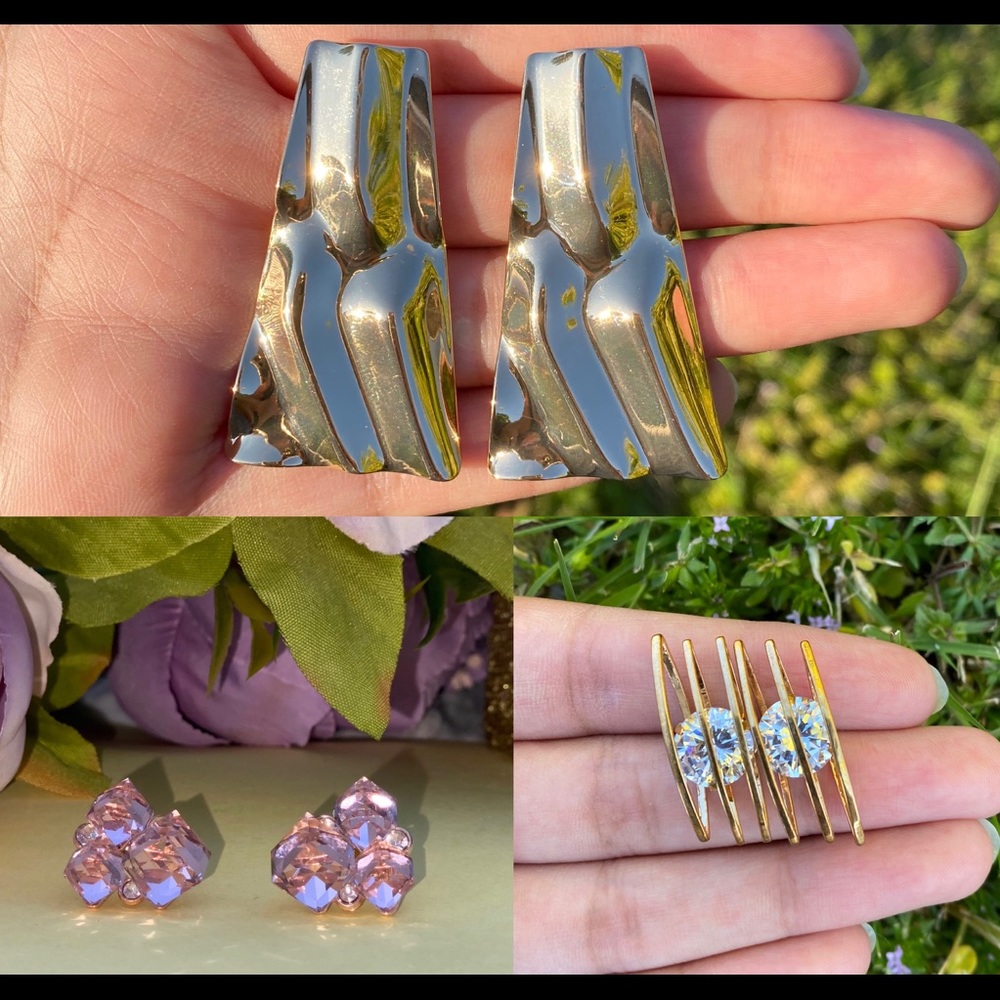BUNDLE OF STATEMENT EARRINGS (COUNT-3)